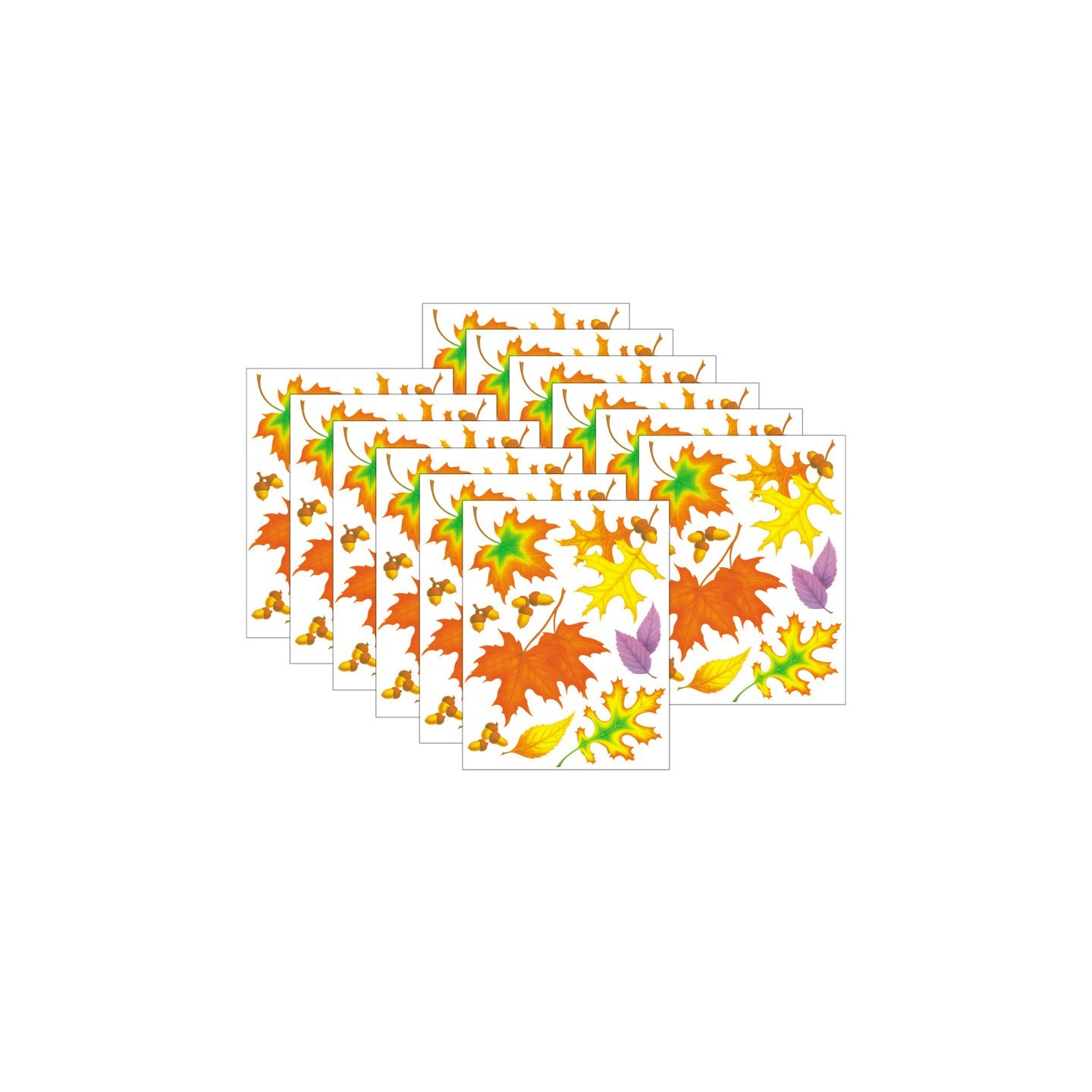 Eureka® Fall Leaves Window Clings, 12 Sheets