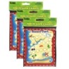 Eureka® Treasure Hunt Mini Reward Charts with Stickers, 36 Charts Per Pack, 3 Packs
