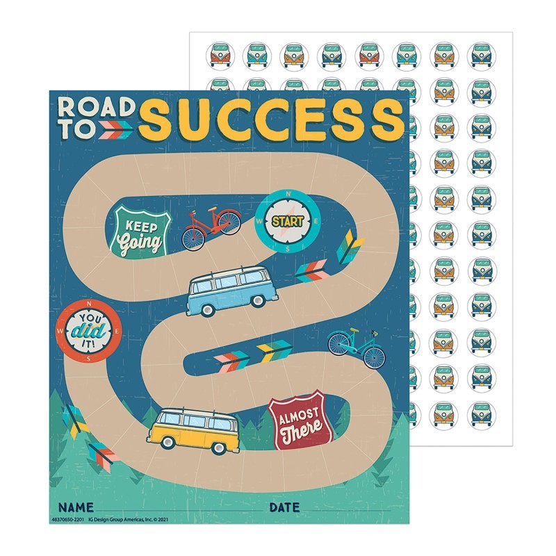 Eureka® Adventurer Mini Reward Chart with Stickers, Pack of 36