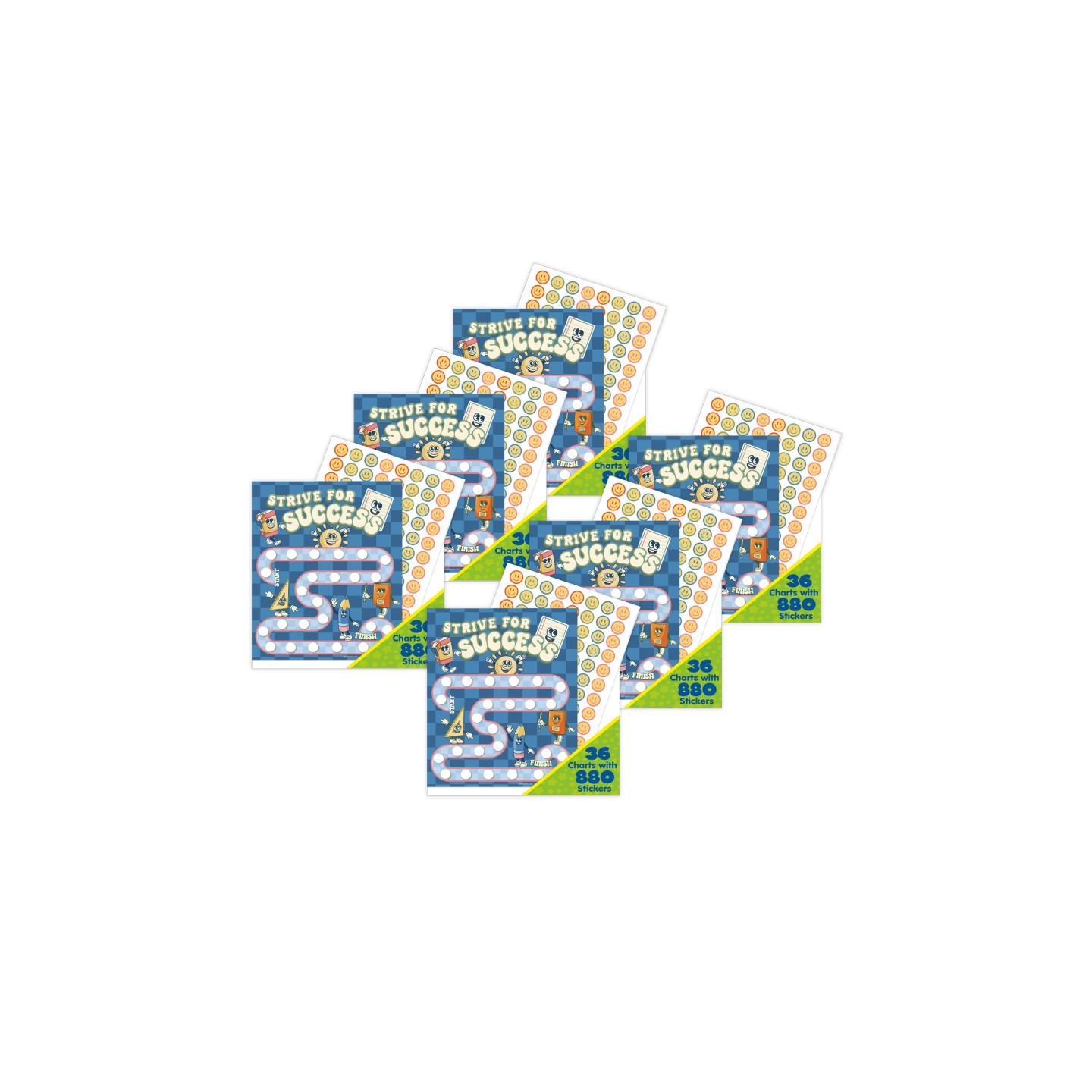 Eureka® S'Cool Era Mini Reward Chart with Stickers, 36 Per Pack, 6 Packs
