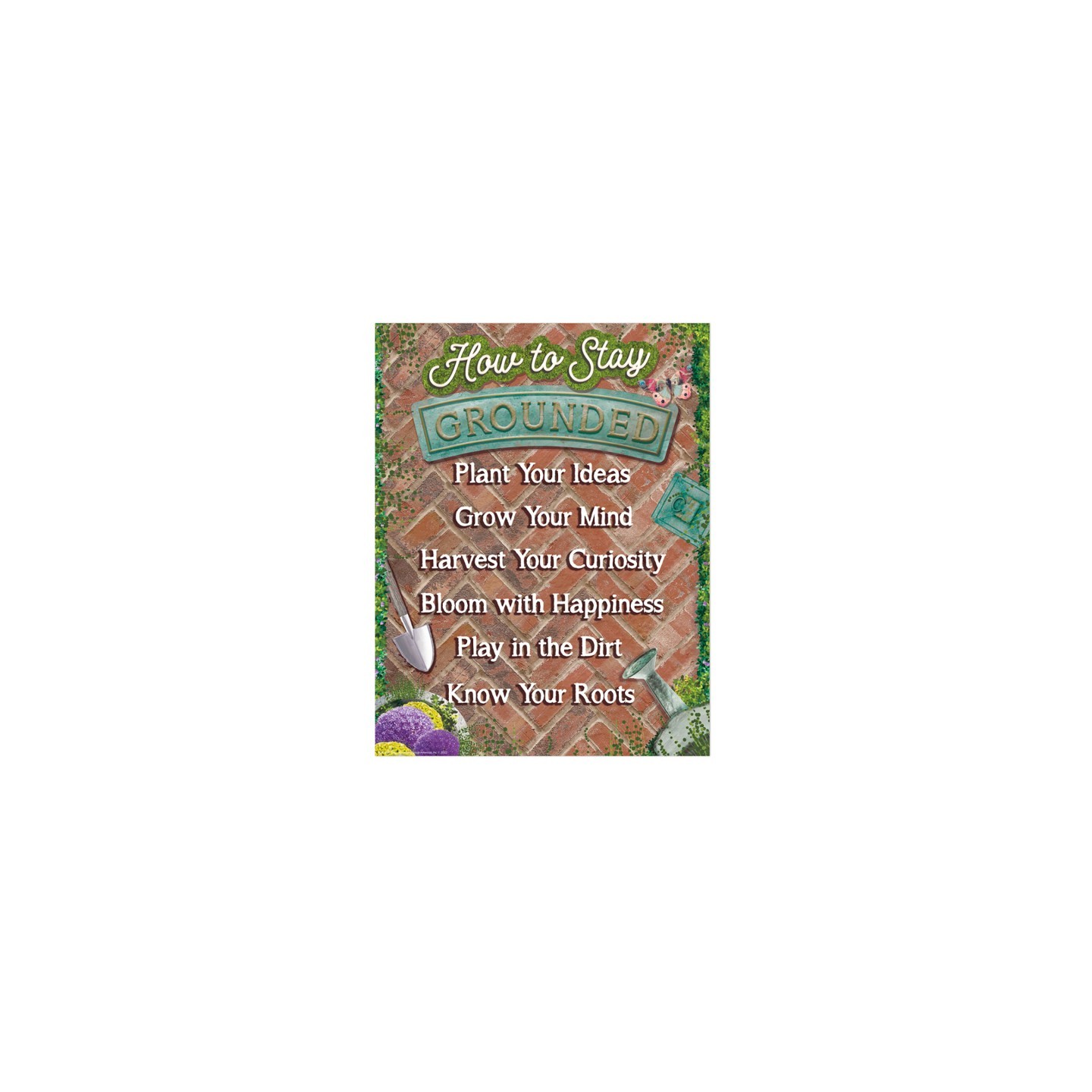 Eureka® Curiosity Garden How to Stay Grounded Chart, 17" x 22"
