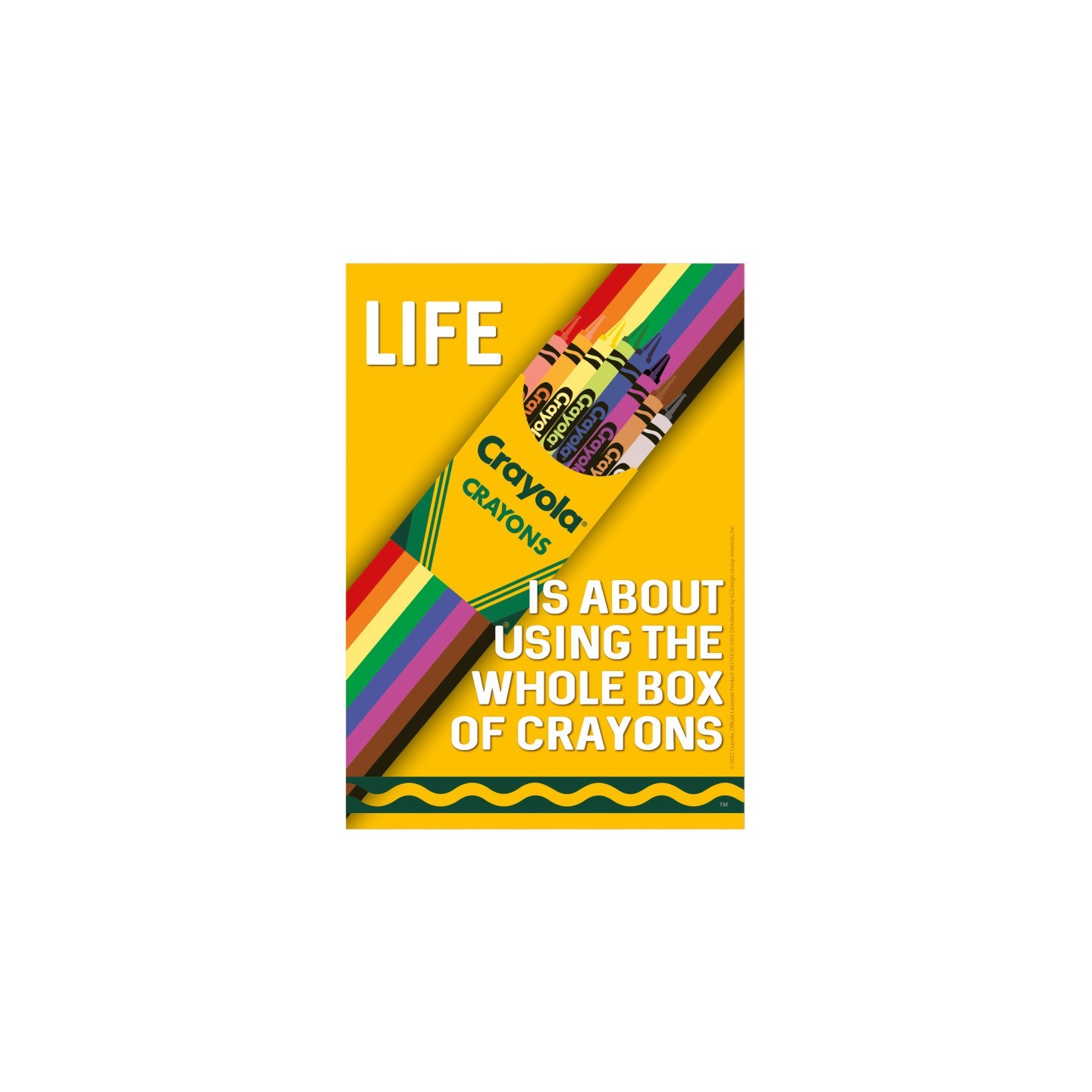 Eureka® Crayola® Use the Whole Box of Crayons Poster, 13" x 19"