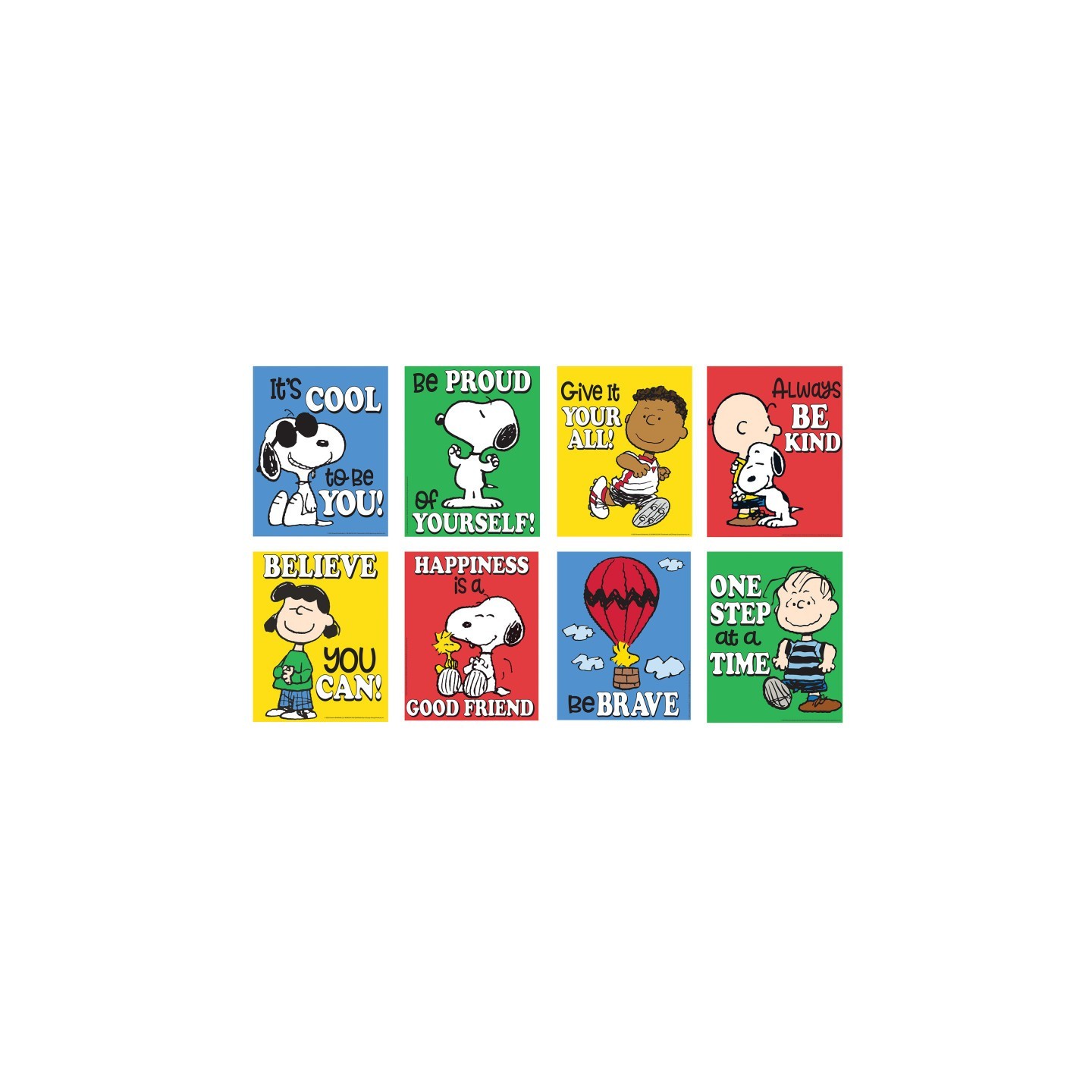 Eureka® Peanuts® Mini Poster Set, 8 Posters