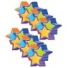 Eureka® Color My World Stars Assorted Paper Cut Outs, 36 Per Pack, 6 Packs