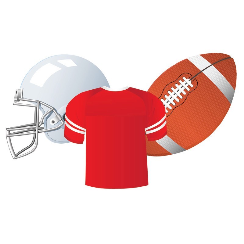 Eureka® Football Assorted Cut Outs, Pack of 36