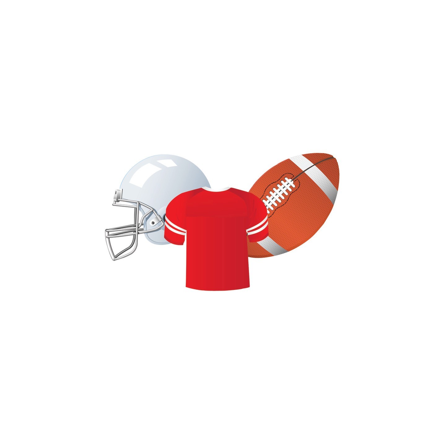 Eureka® Football Assorted Cut Outs, Pack of 36