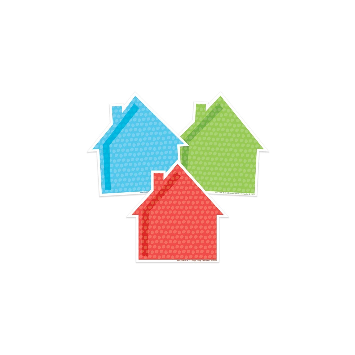 Eureka® A Teachable Town Assorted Houses Paper Cut-Outs, Pack of 36