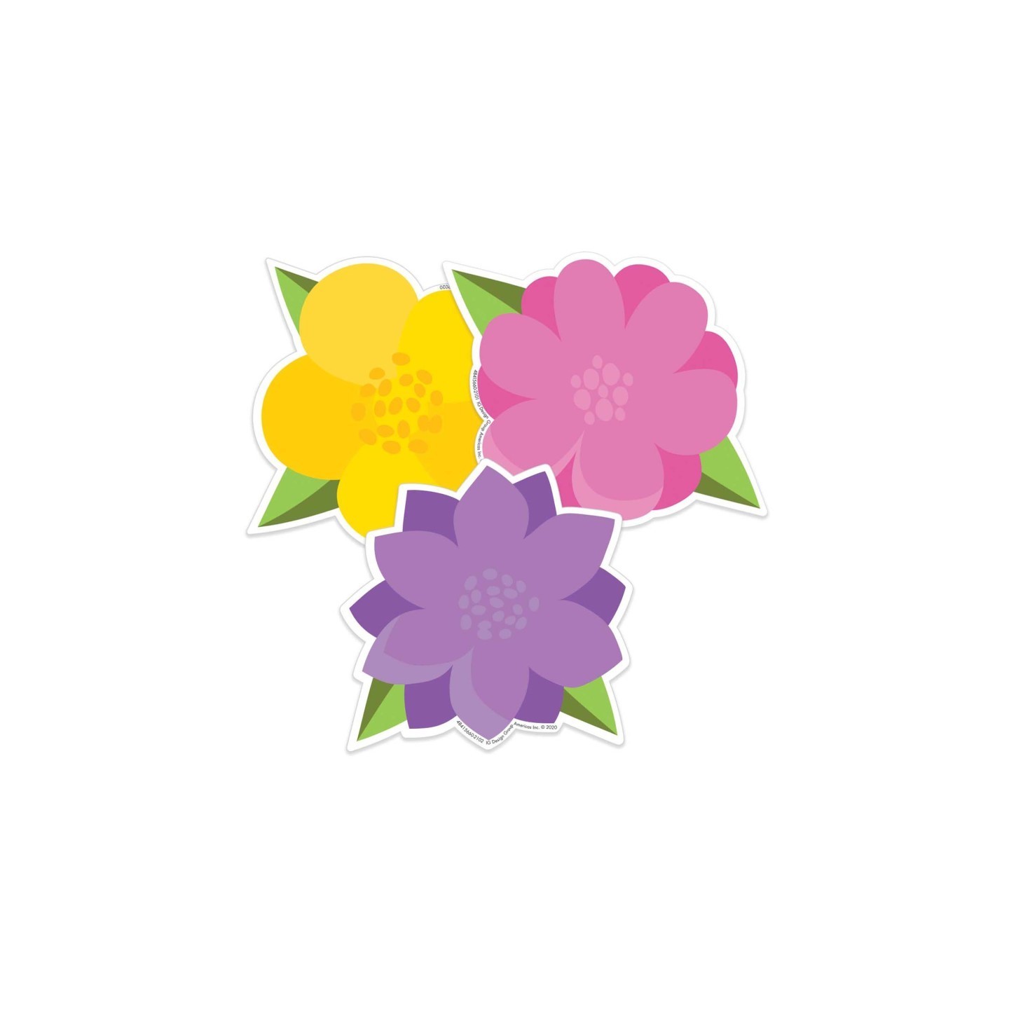 Eureka® A Teachable Town Flowers Paper Cut-Outs, Pack of 36