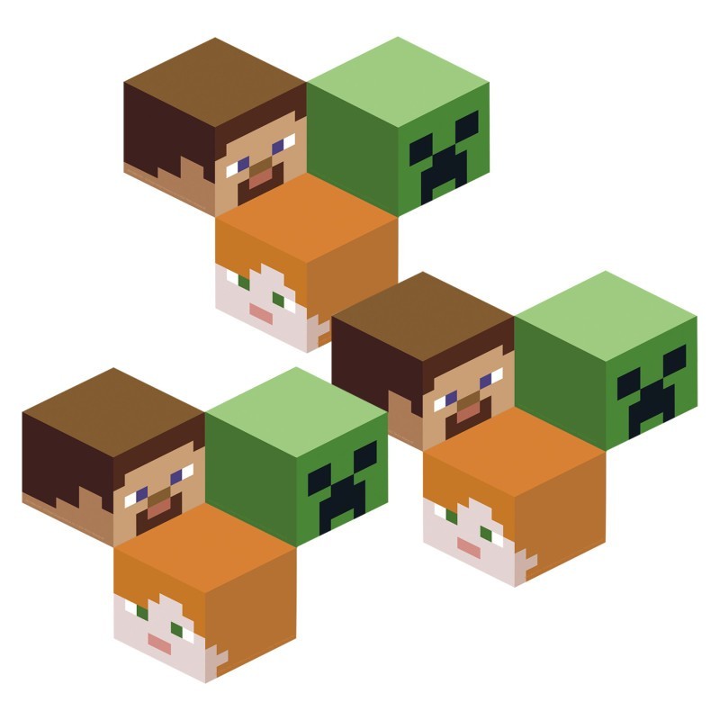 Eureka® Minecraft Assorted Paper Cut Out, 36 Per Pack, 3 Packs