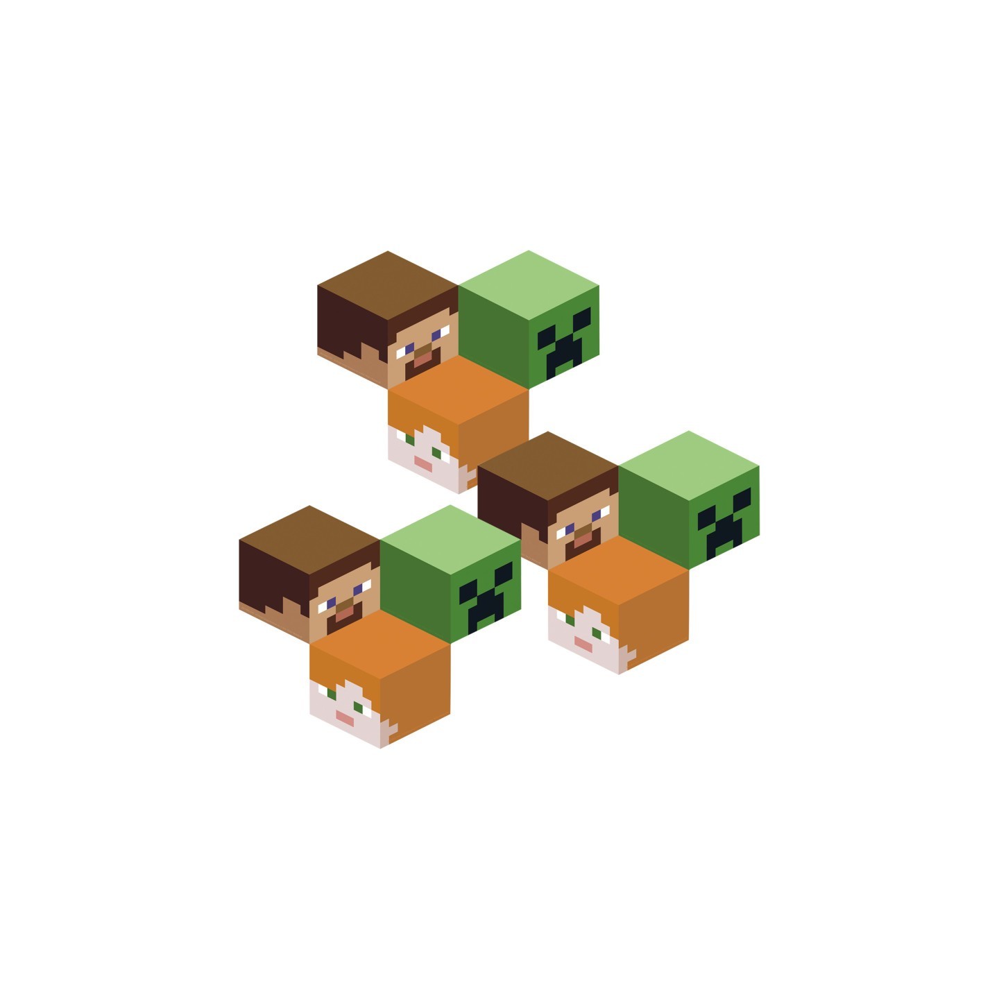 Eureka® Minecraft Assorted Paper Cut Out, 36 Per Pack, 3 Packs