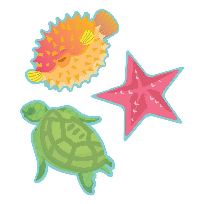 Eureka® Seas the Day Fish Paper Cut-Outs, Pack of 36