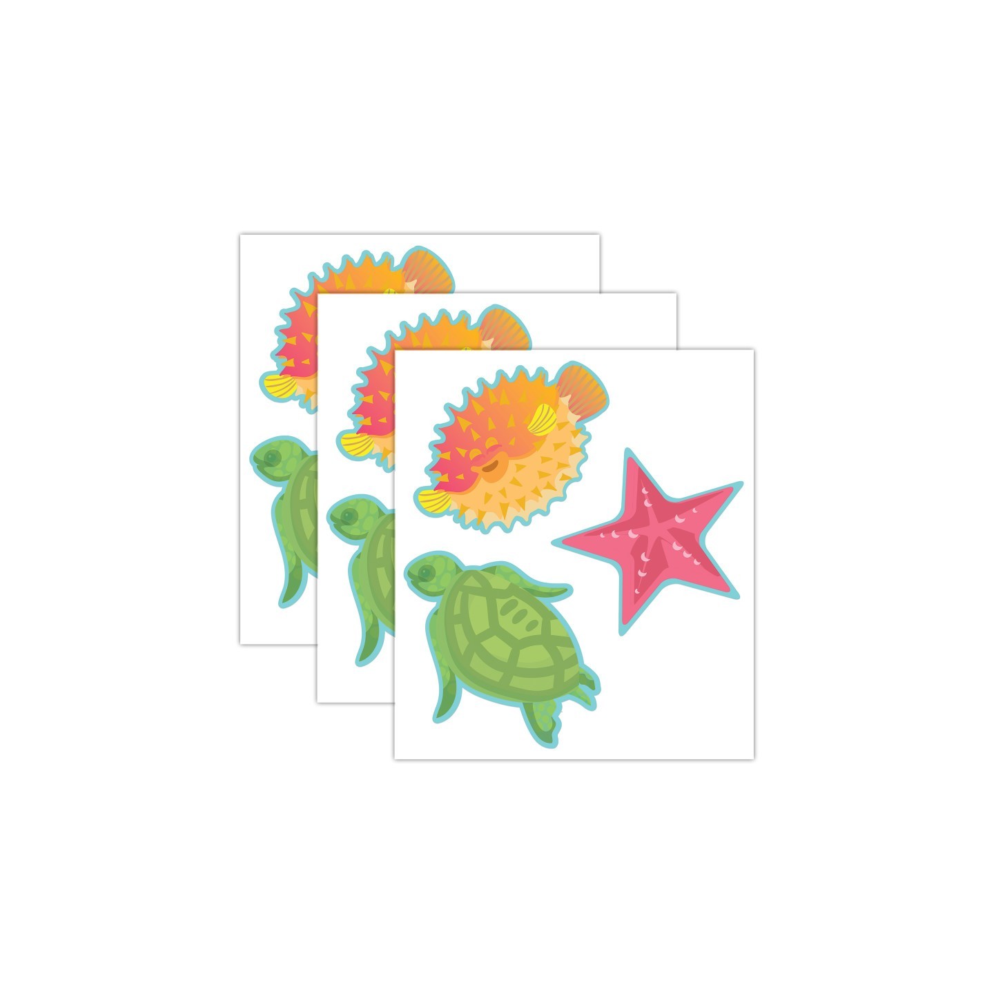 Eureka® Seas the Day Fish Paper Cut-Outs, 36 Per Pack, 3 Packs