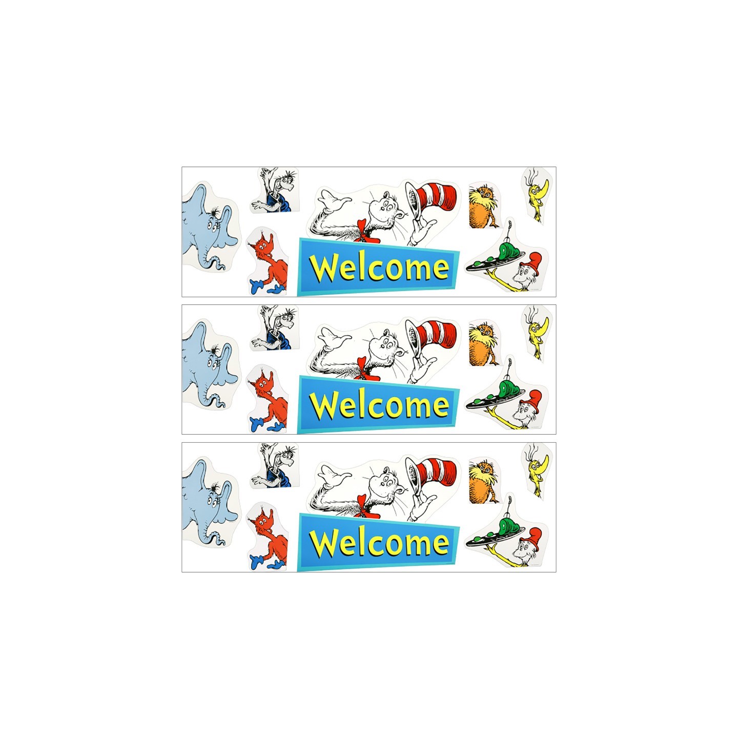 Eureka® Dr. Seuss™ Welcome Go-Arounds®, 8 Pieces Per Set, 3 Sets
