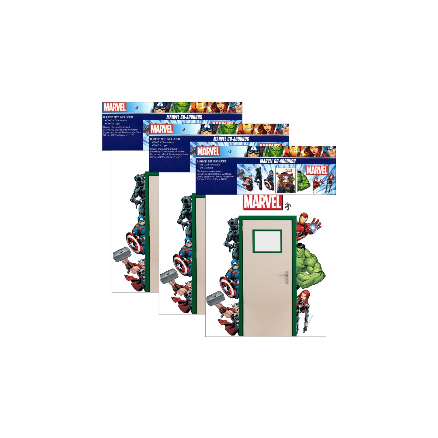 Eureka® Marvel™ Go-Arounds®, 8 Pieces Per Set, 3 Sets