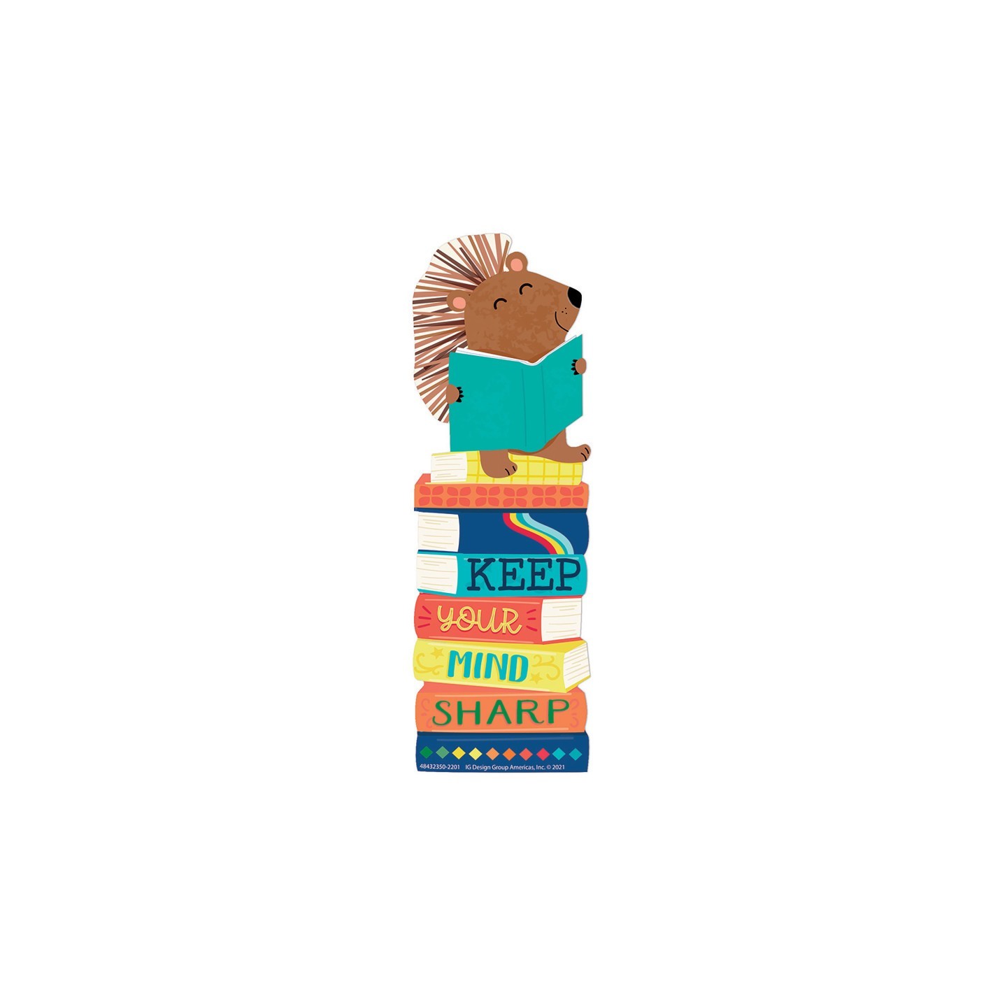 Eureka® Hedge Hog Keep Your Mind Sharp Bookmarks, Pack of 36