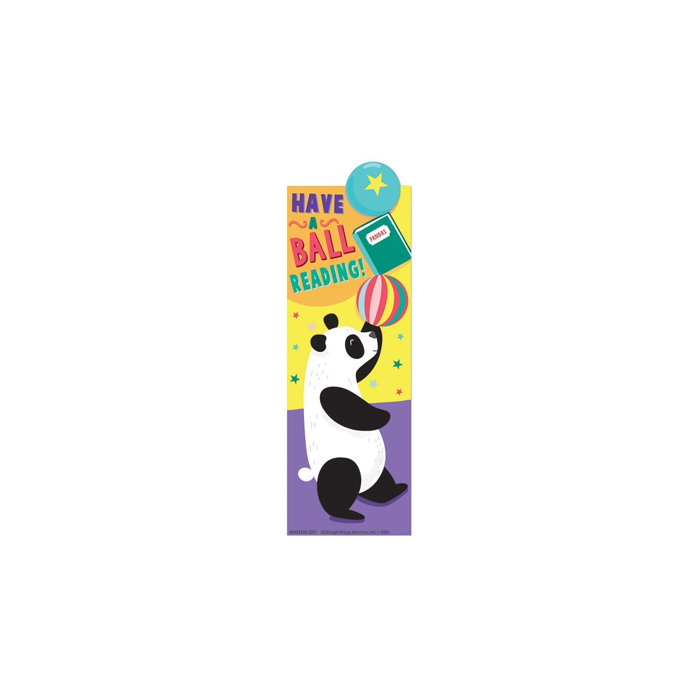 Eureka® Panda Have a Ball Reading Bookmarks, Pack of 36