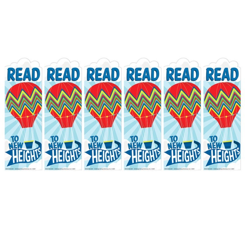 Eureka® Hot Air Balloon New Heights Bookmarks, 36 Per Pack, 6 Packs
