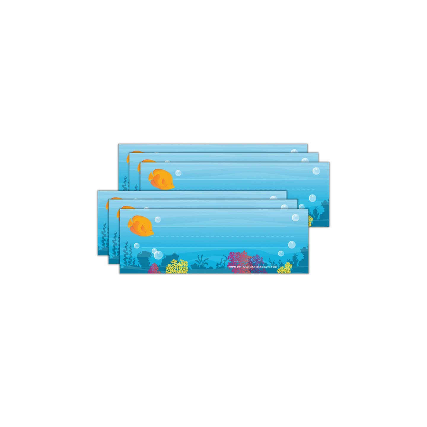 Eureka® Seas the Day Tented Name Plates, 36 Per Pack, 6 Packs