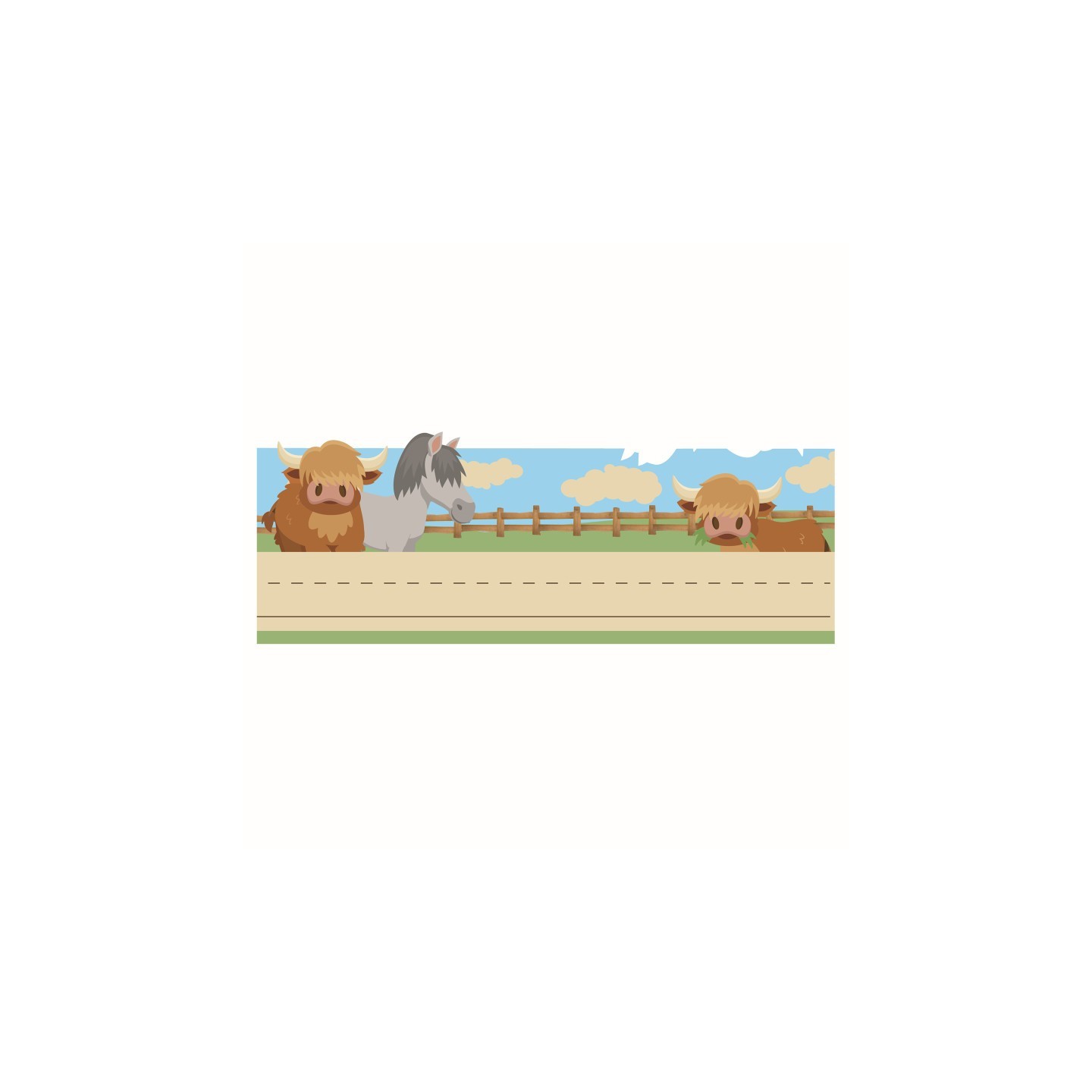 Eureka® Wild Wild Classroom Tented Name Plate, 9-5/8" x 6-1/2", Pack of 36