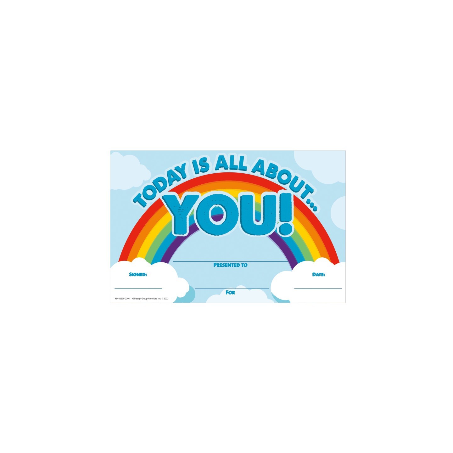 Eureka® Today Is All About You Recognition Award, Pack of 36