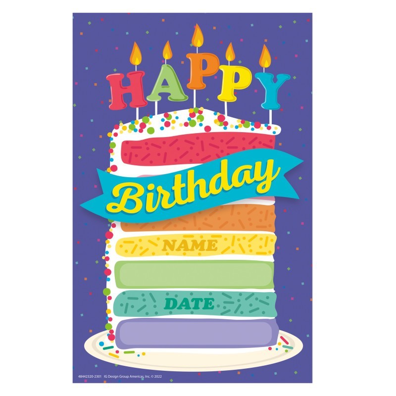 Eureka® Birthday Recognition Award, Pack of 36