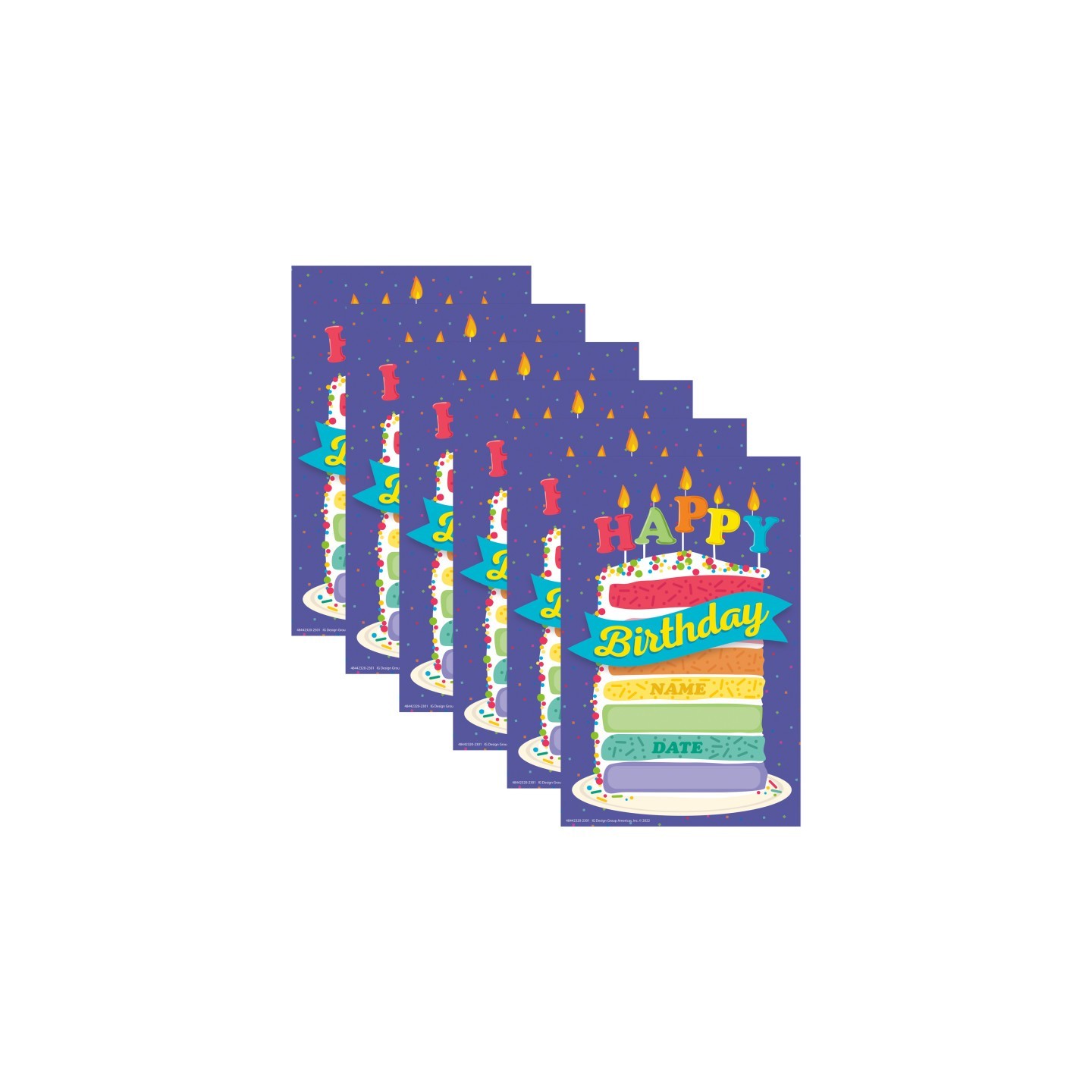 Eureka® Birthday Recognition Award, 36 Per Pack, 6 Packs