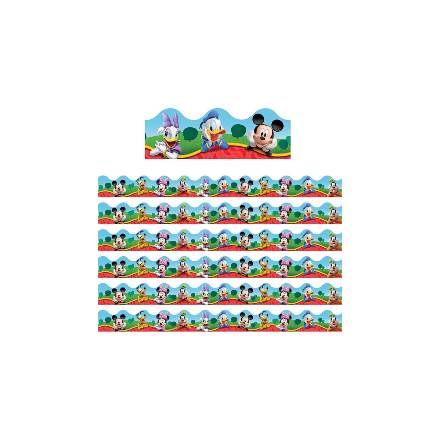 Eureka® Mickey Mouse Clubhouse® Characters Deco Trim®, 37 Feet Per Pack, 6 Packs