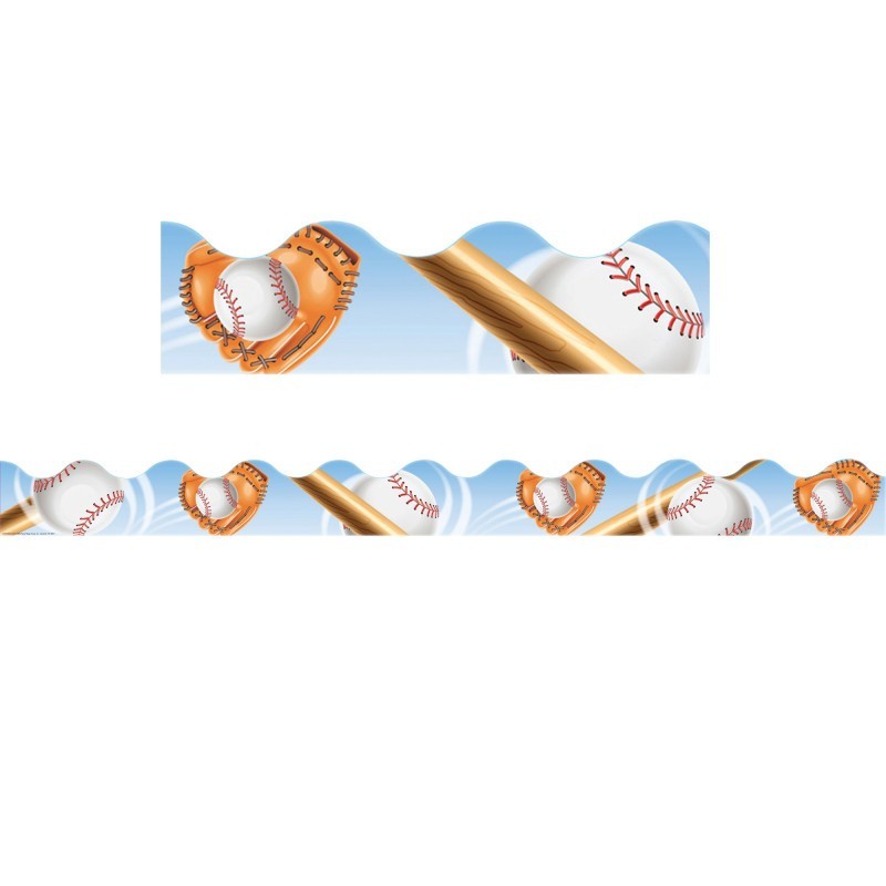 Eureka® Baseball Deco Trim®, 37 Feet